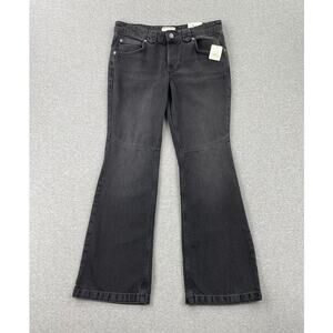 NWT Free People We the Free Flora Low Rise Bootcut Jeans 28S Black Gravel Stone